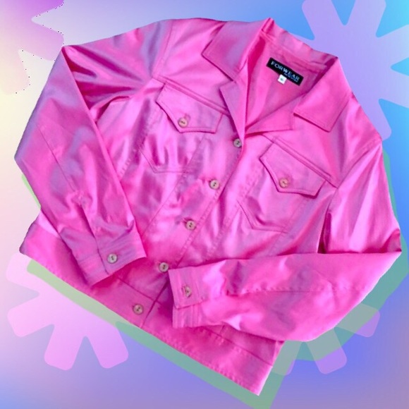 Vintage Jackets & Blazers - ❣️SOLD❣️Pink Satin Jacket